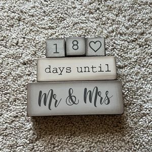 Wedding count down blocks!